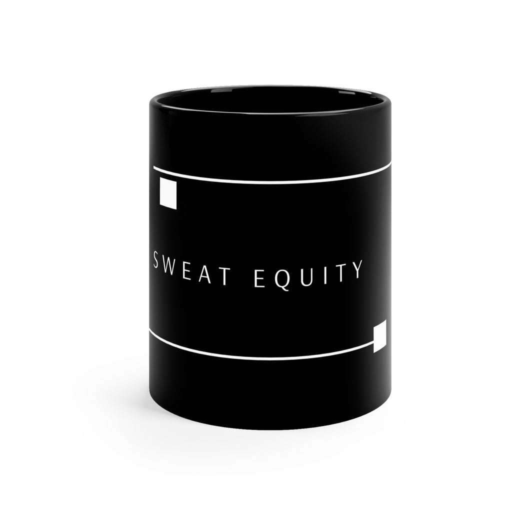Sweat Equity 11oz Black Mug